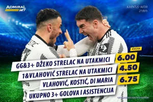 AdmiralBet specijal - Neka se raspucaju Vlahović, Kostić i Di Marija!
